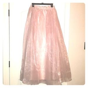 Full length tulle skirt
